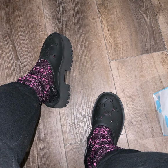 Gucci Shoes - Gucci mules good condition Women's platform perforated G sandal